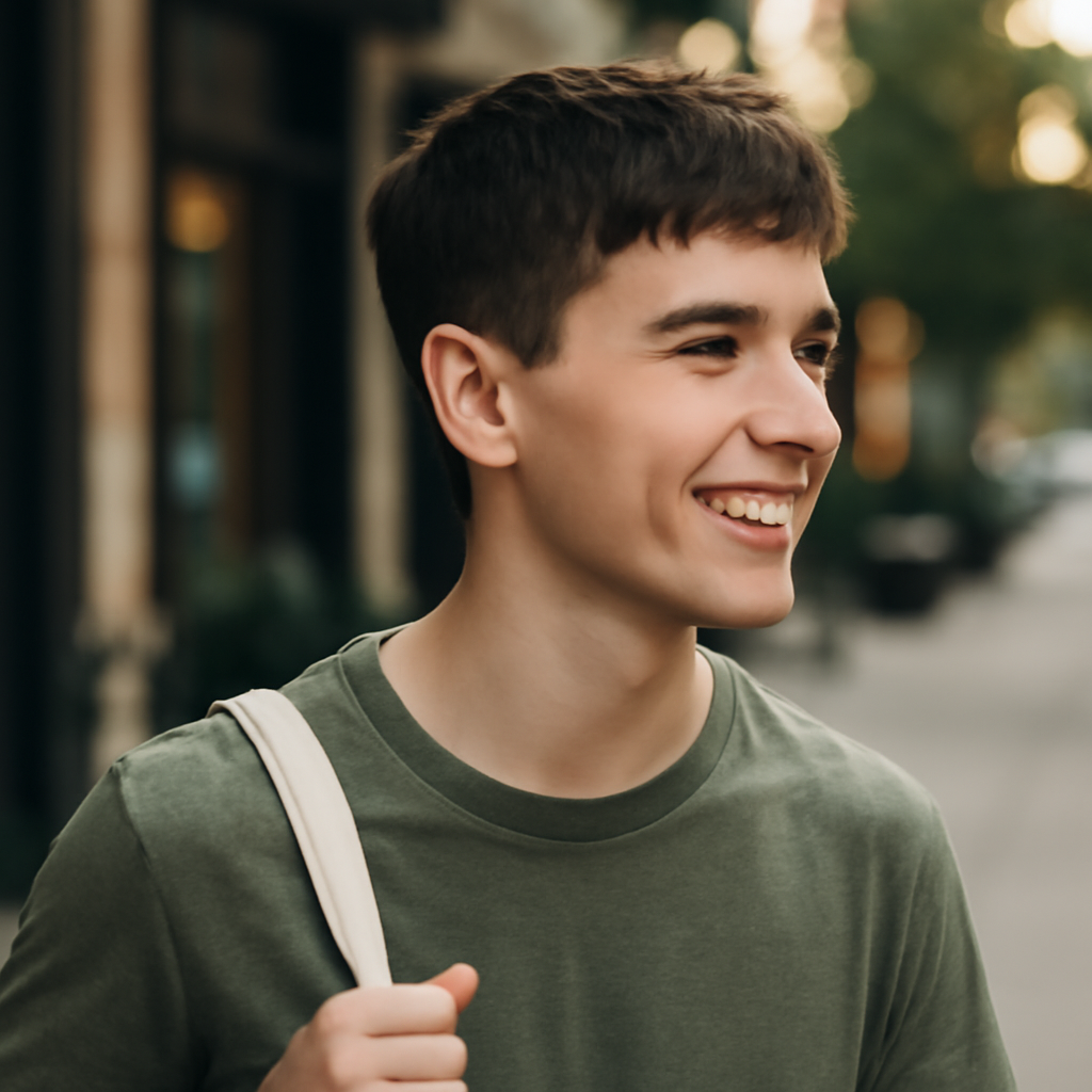 short boys haircuts - 3/4 Profile View