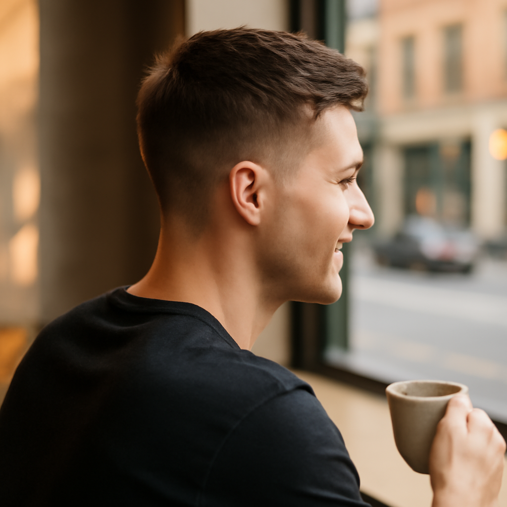 short haircuts for men - Back View
