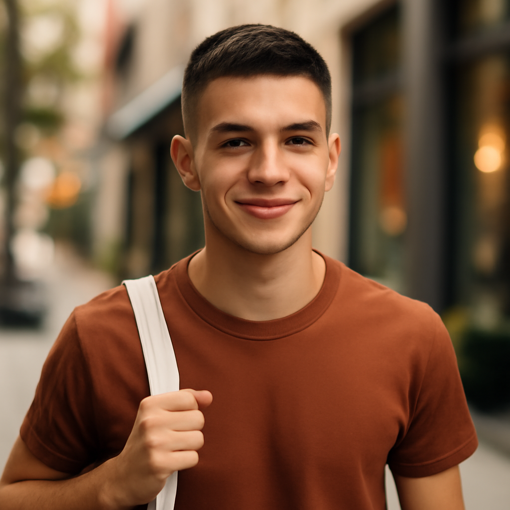 short haircuts for men - Front View