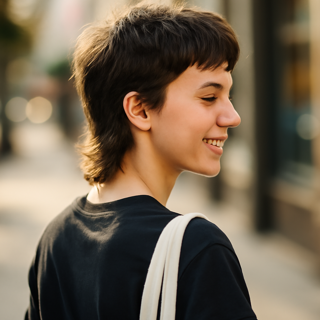 short mullet - Side View
