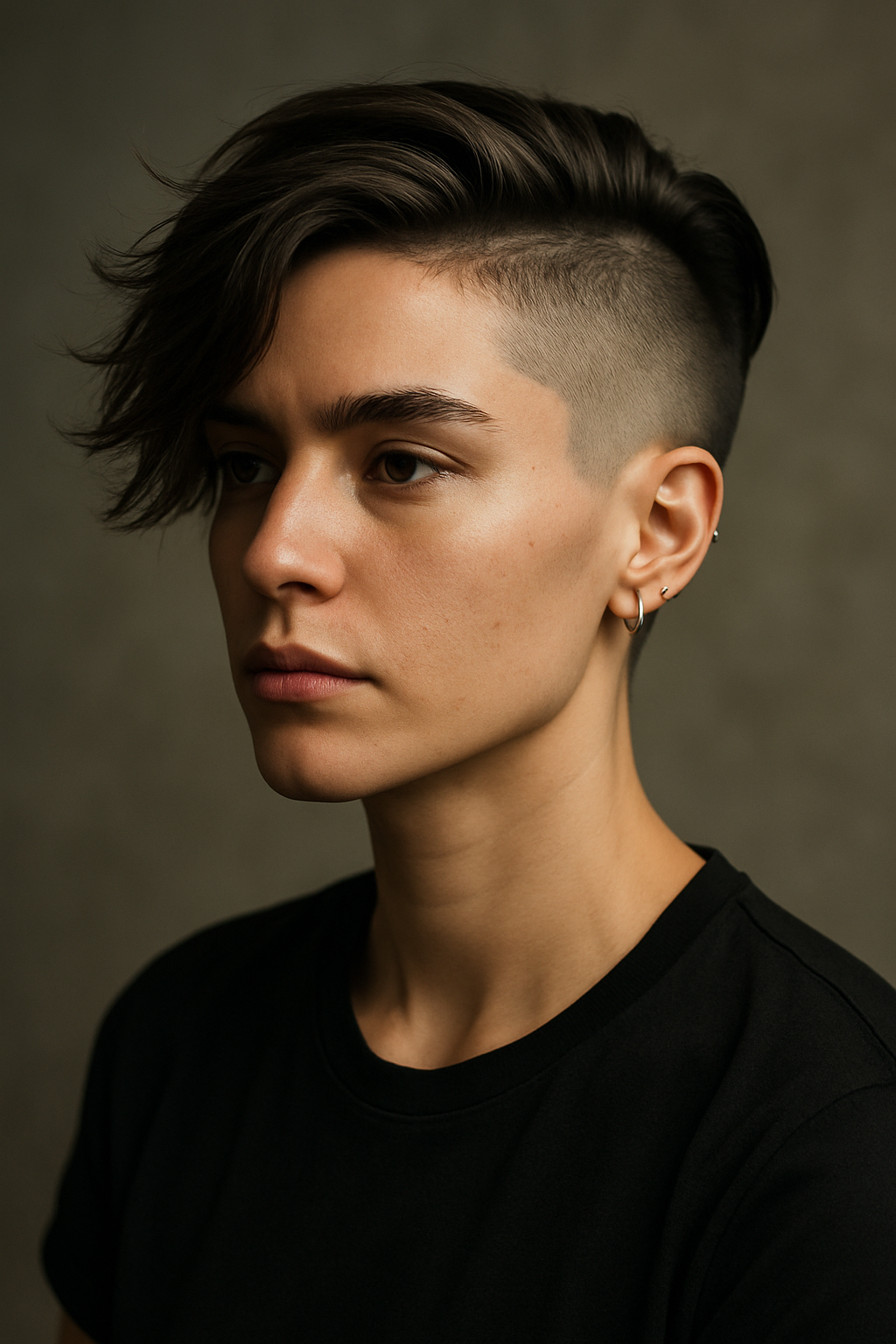 Side-Swept Undercut: The Clean-Cut Style With Rebel Energy - 3/4 Profile