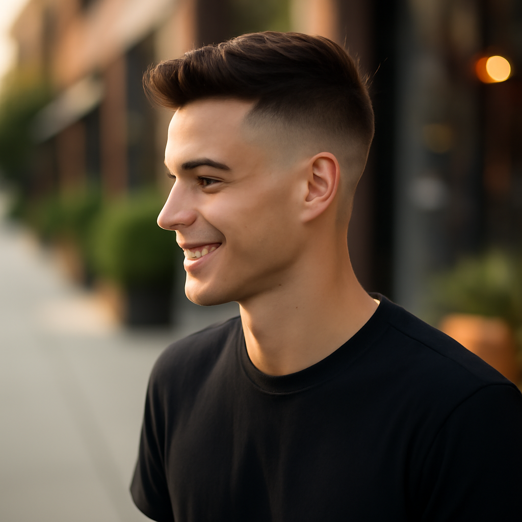 skin fade - 3/4 Profile View