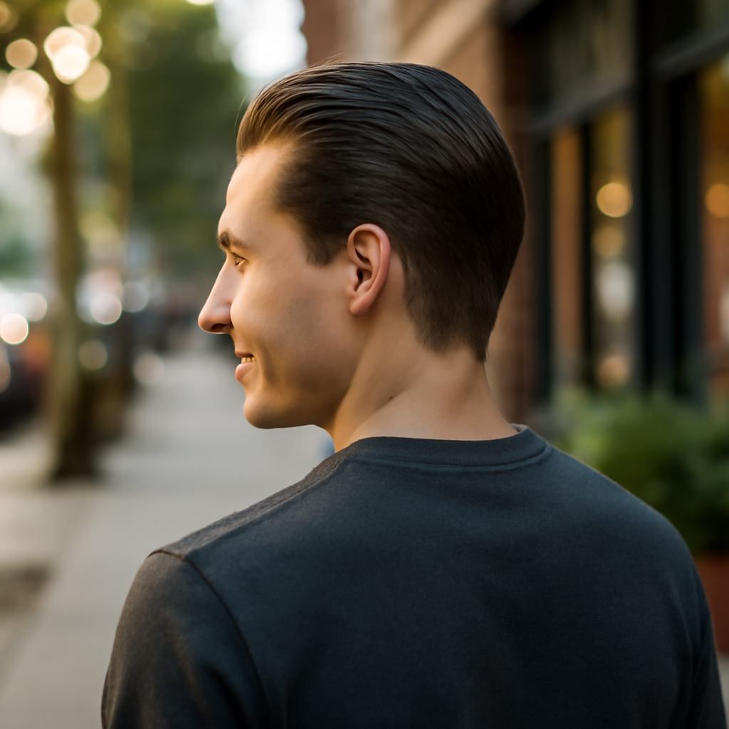 Slicked Back - Back View