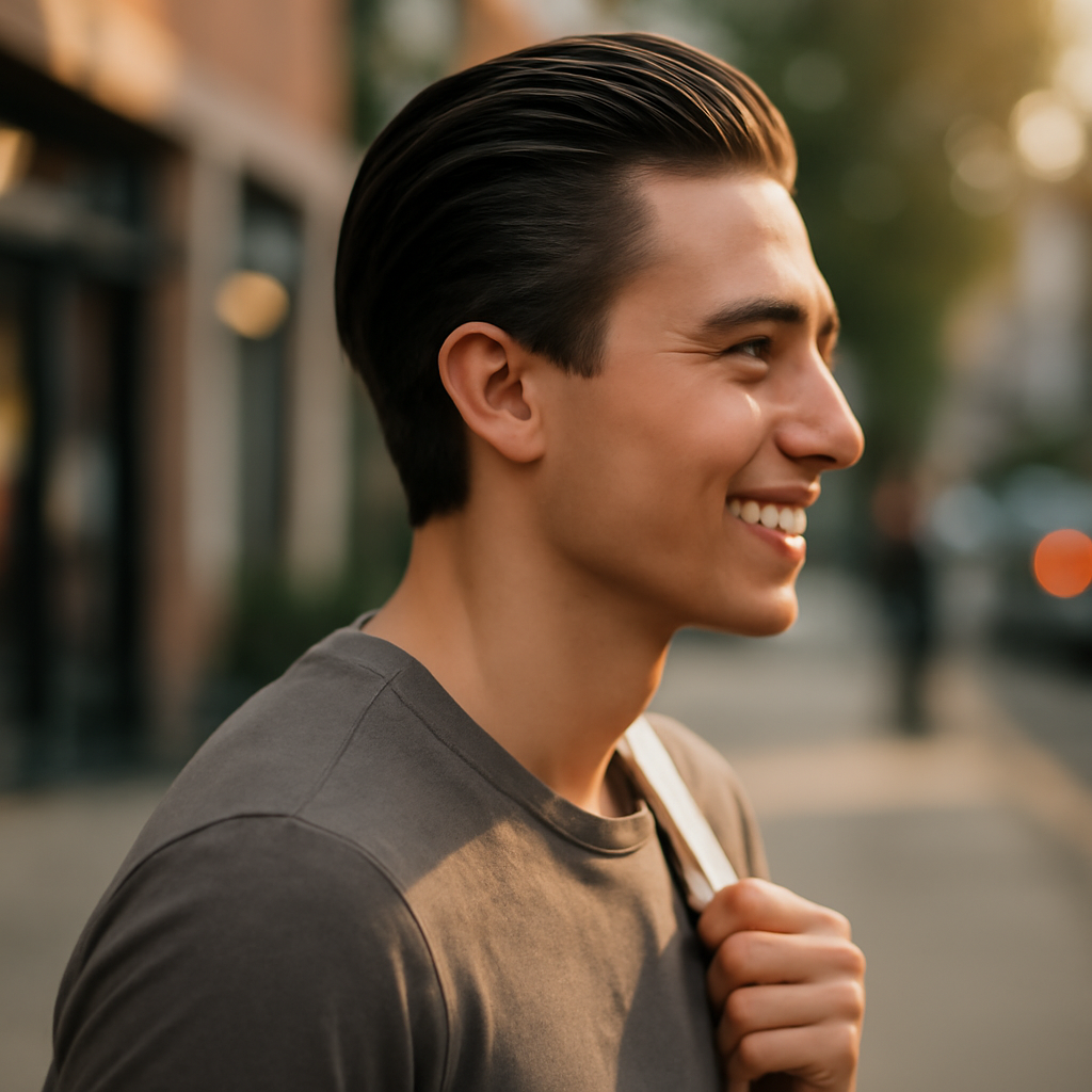 Slicked Back - Side View