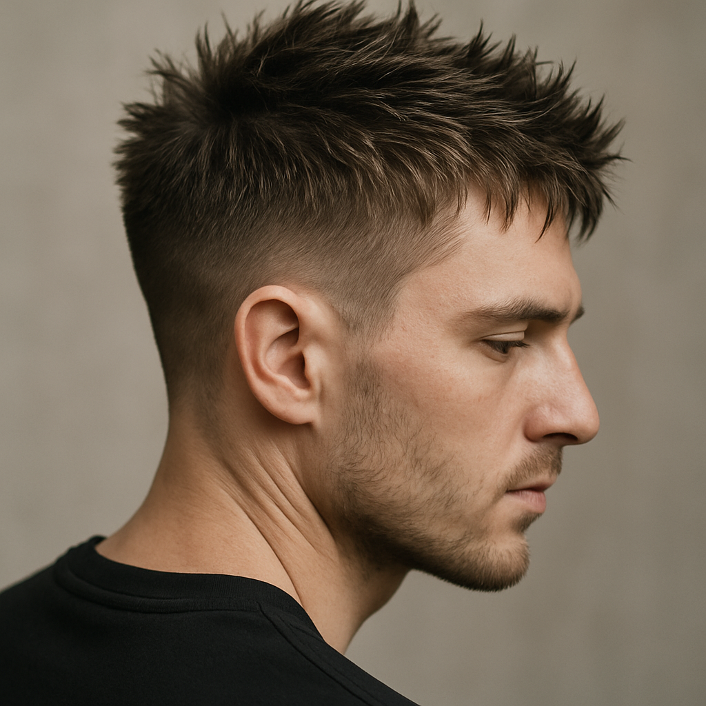 Spiky Textured Crop: The Low-Maintenance Cut With Maximum Edge - Back View