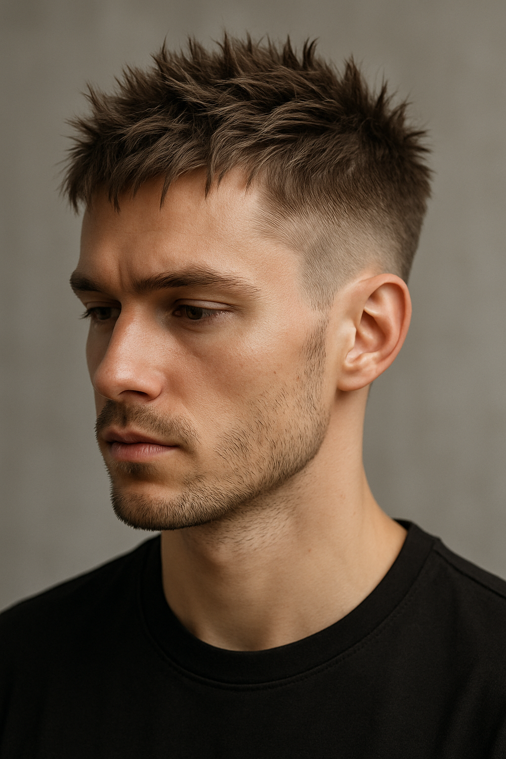 Spiky Textured Crop: The Low-Maintenance Cut With Maximum Edge - Front View