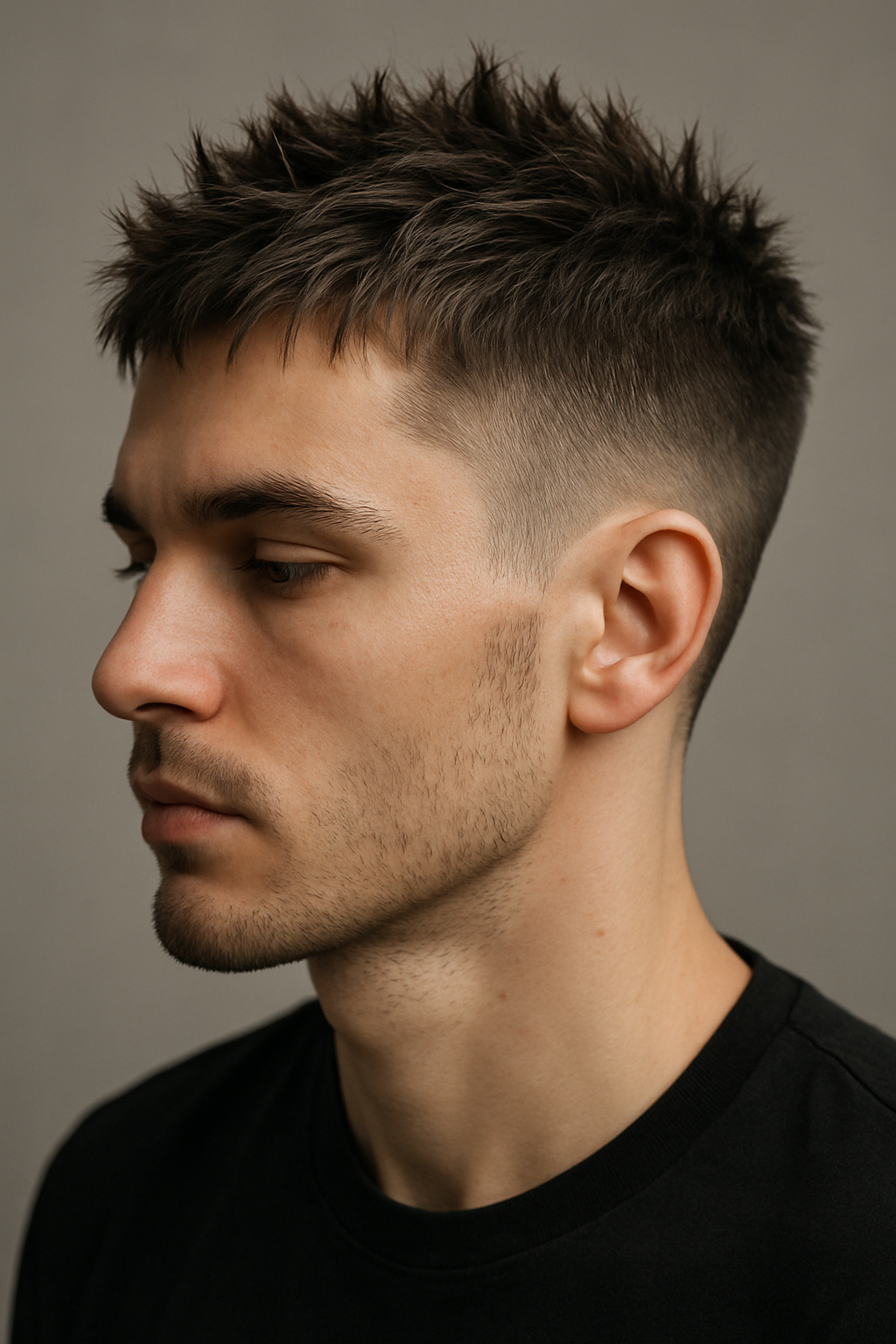Spiky Textured Crop: The Low-Maintenance Cut With Maximum Edge - Side View