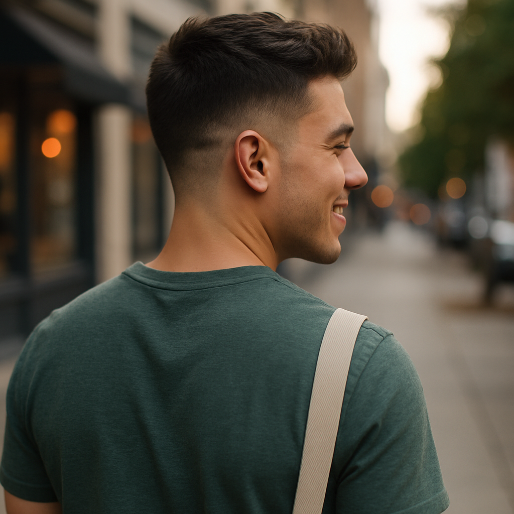 taper haircut - Back View
