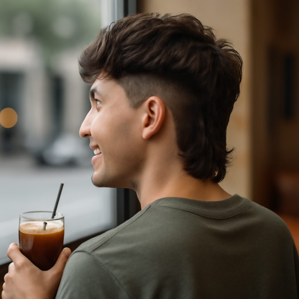 taper mullet - Back View