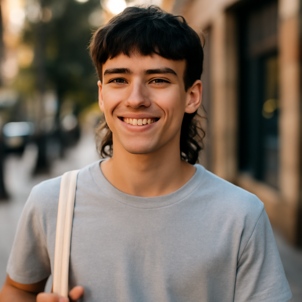 taper mullet - Front View