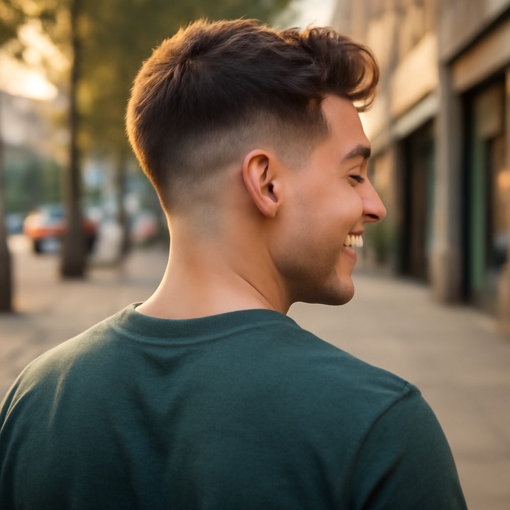 taper vs fade - Back View