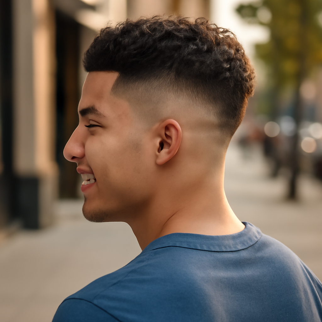 temple fade - Back View