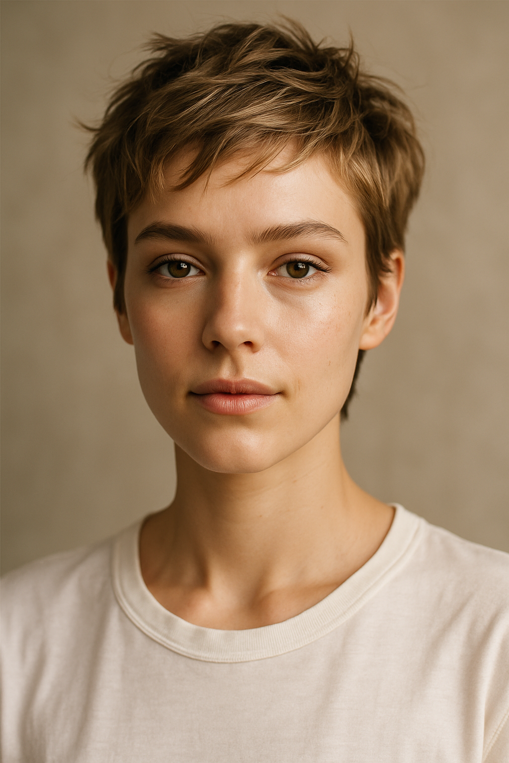 The Tousled Pixie Crop: Effortless Edge in One Chic Cut - Front View