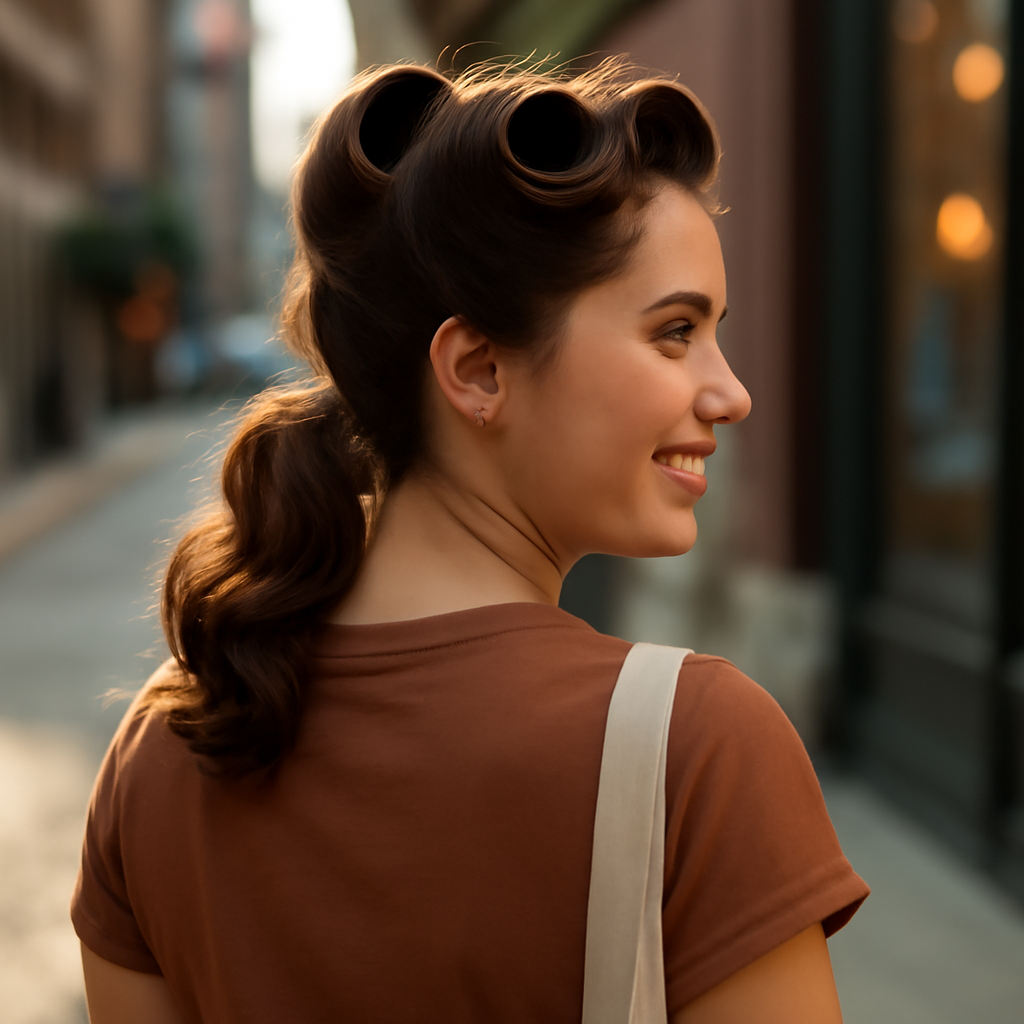 Victory Rolls - Back View