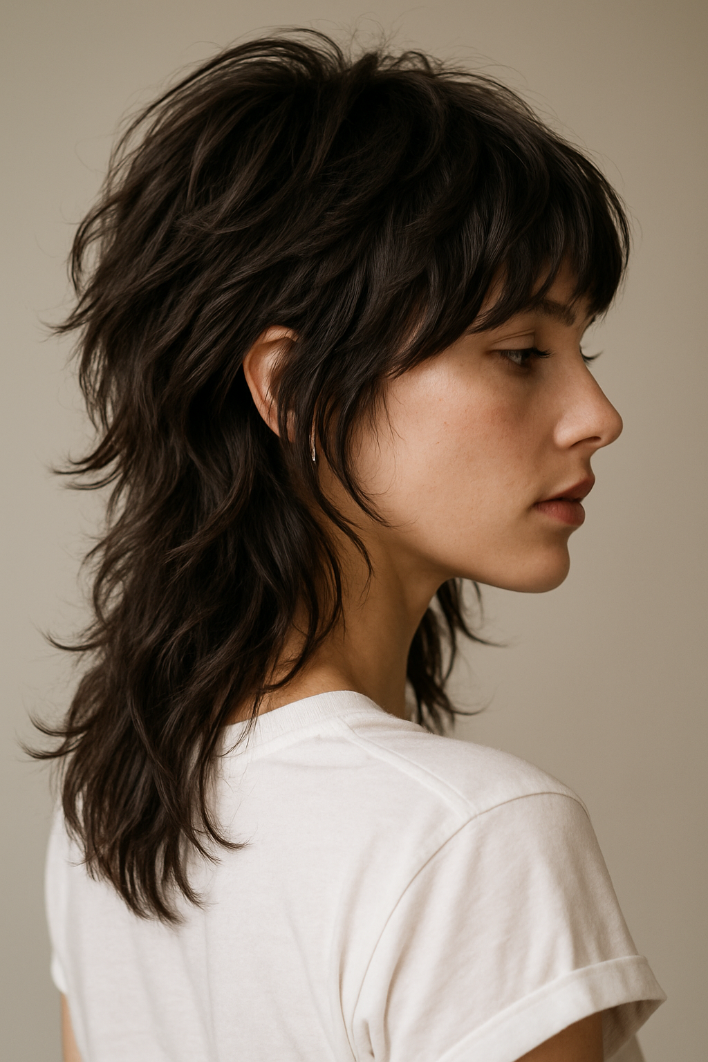 Wolf Cut with Bangs: The Cool-Girl Shag Everyone’s Asking For - Back View