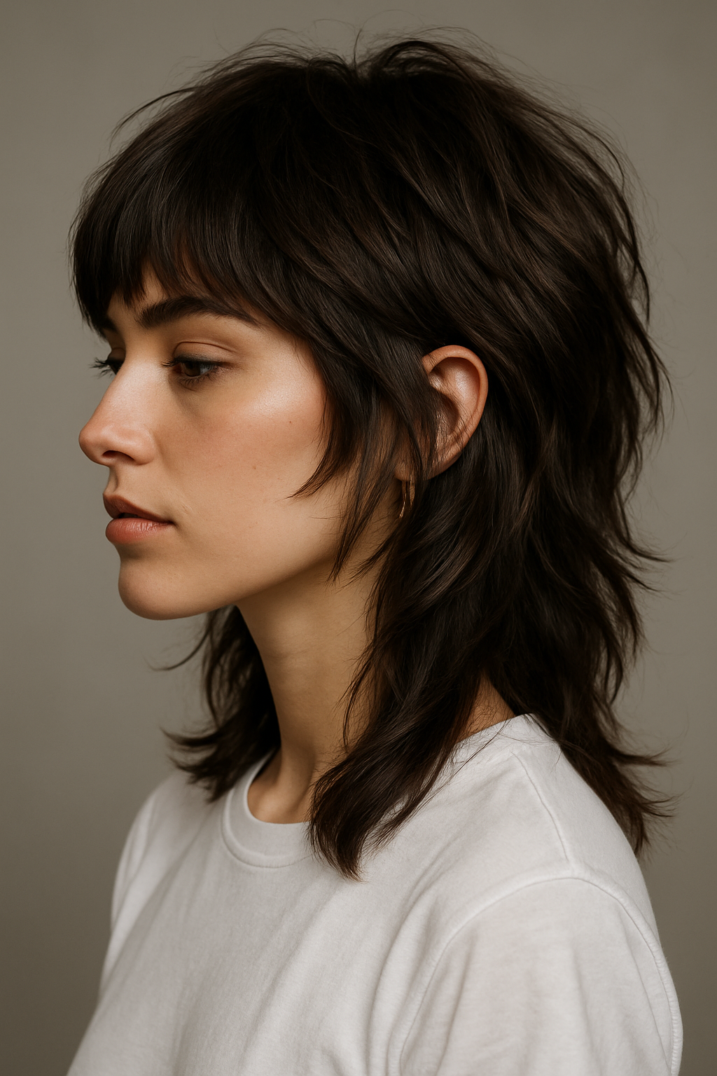 Wolf Cut with Bangs: The Cool-Girl Shag Everyone’s Asking For - Side View